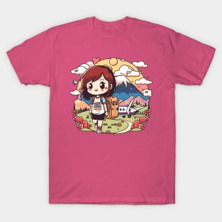 Exploring the world with my cute travel buddy T-Shirt